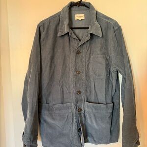 Octobre Men's Slate Blue Corduroy Shirt Jacket